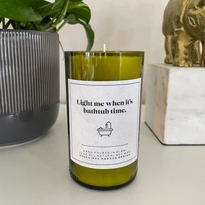 Candle Gift for Girlfriend / Wife / Sister / Mom: Light Me Bathtub Time